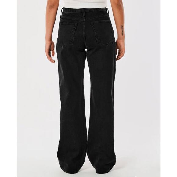 Black Wide Leg Jeans - Picture 3 of 7